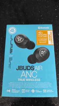 JLab Air ANC słuchawki Bluetooth IP55 3 EQ Sound czarne nowe gwarancja