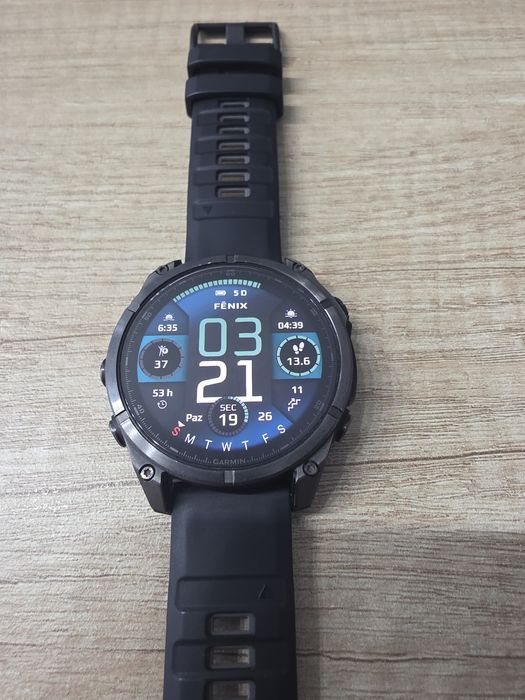 Garmin Fenix 8 Amoled Sapphire Carbon gray DLC Titanium 47 mm