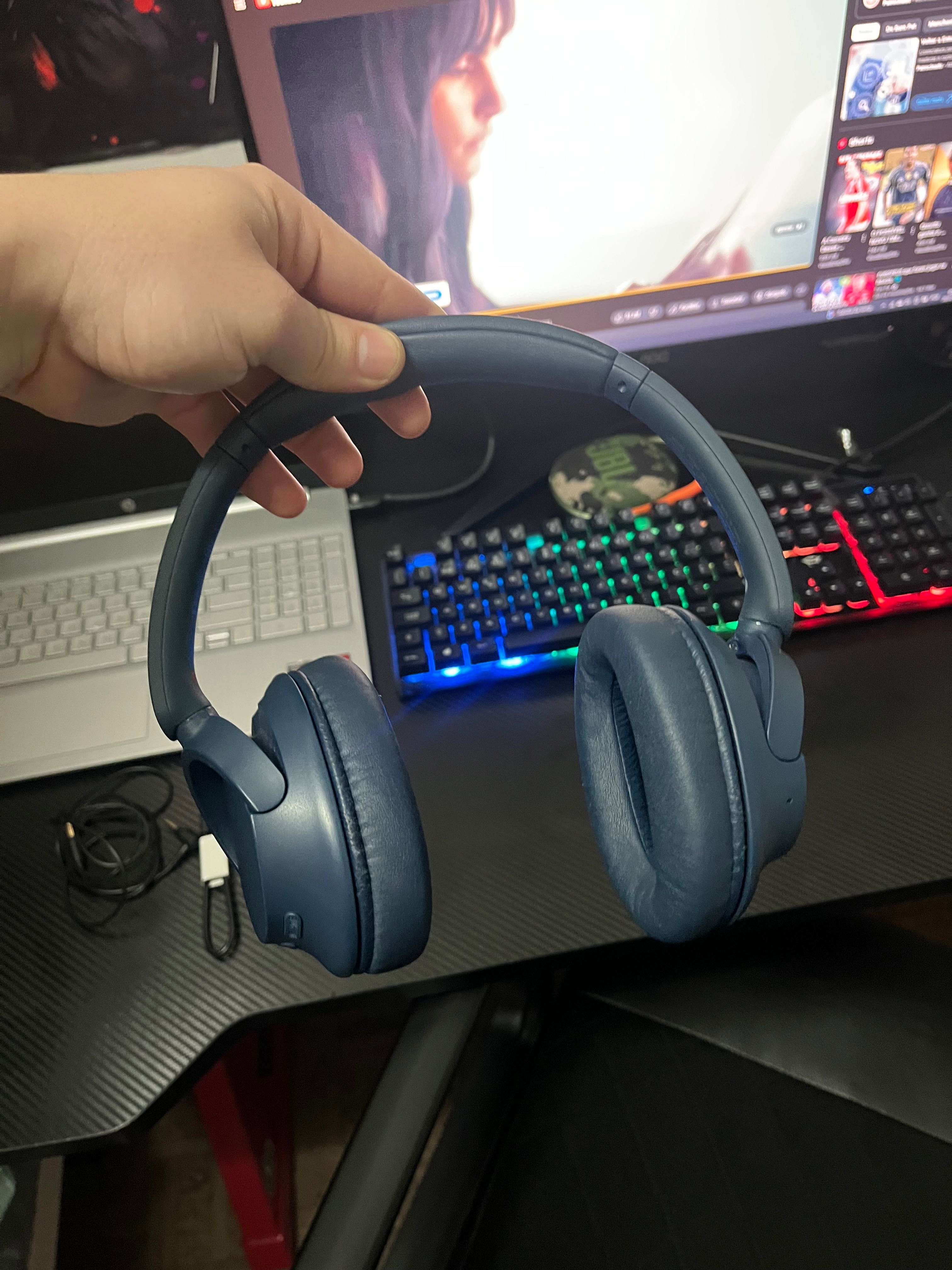 Auscultadores Noise Cancelling Bluetooth Sony WH-CH720NL - Azul