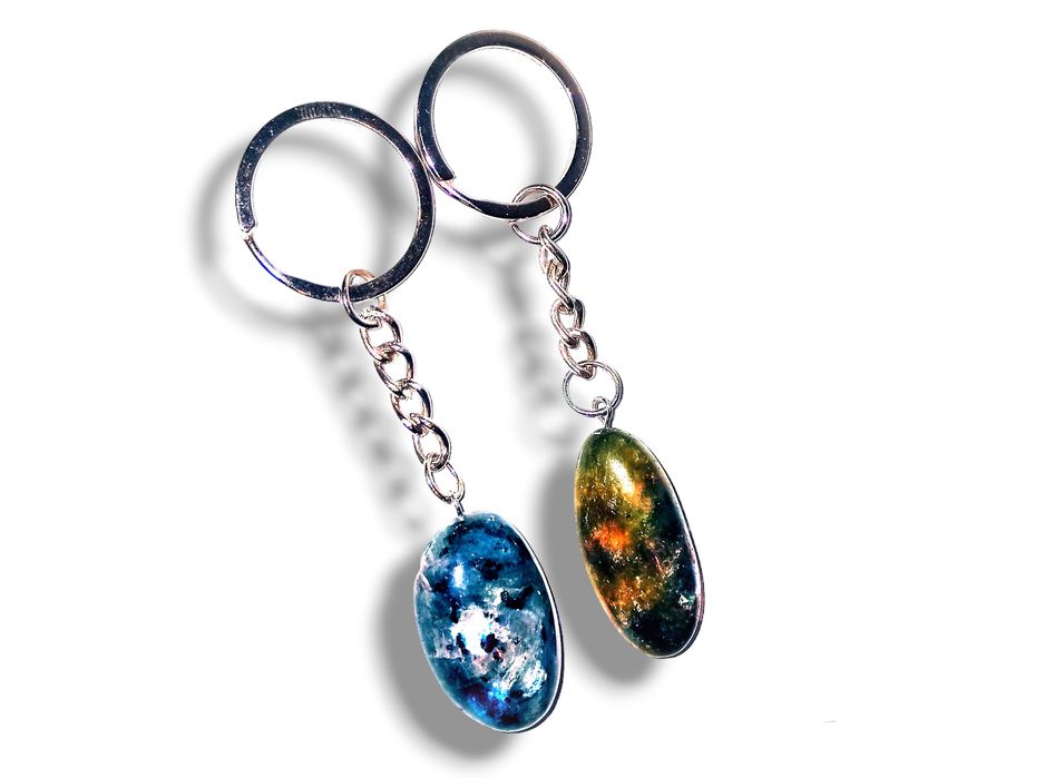 LABRADORYT brelok naturalny minerał polerowany otoczak breloczek