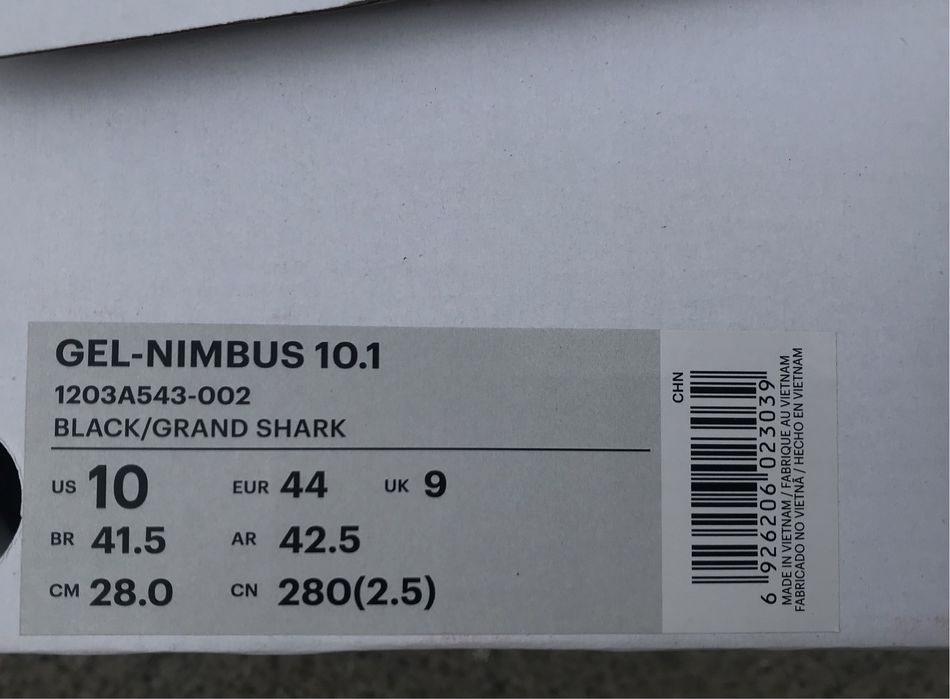 Asics GEL- Nimbus 10.1 Grand Shark cиние, сині, durk blue