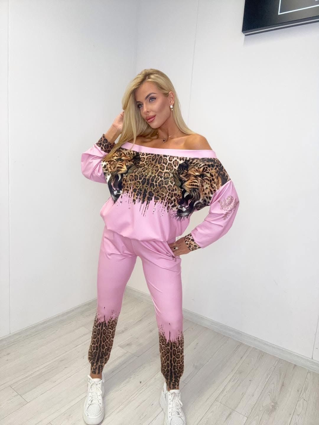 Piękny komplet dres pantera trzy modele paparazzi fashion