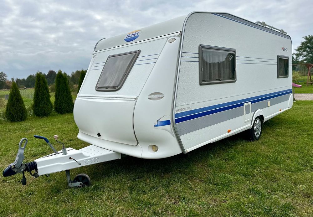 Hobby Excellent 495  Perfekcyjny stan-prywatnie-jak nowa- bogato wyposażona- ogromne łóżko