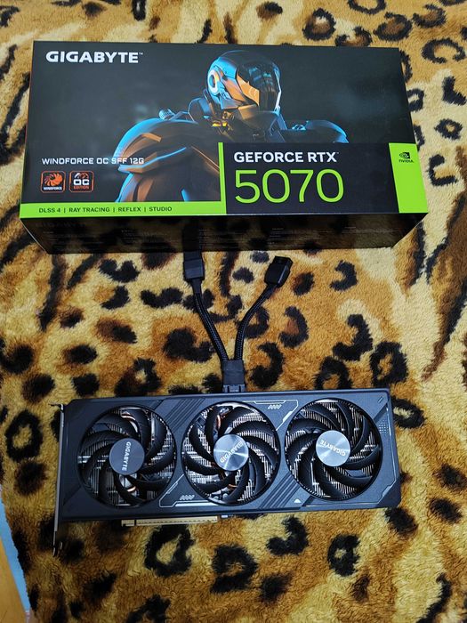 Видеокарта GF RTX 5070 12GB GDDR7 Gaming OC Gigabyte
