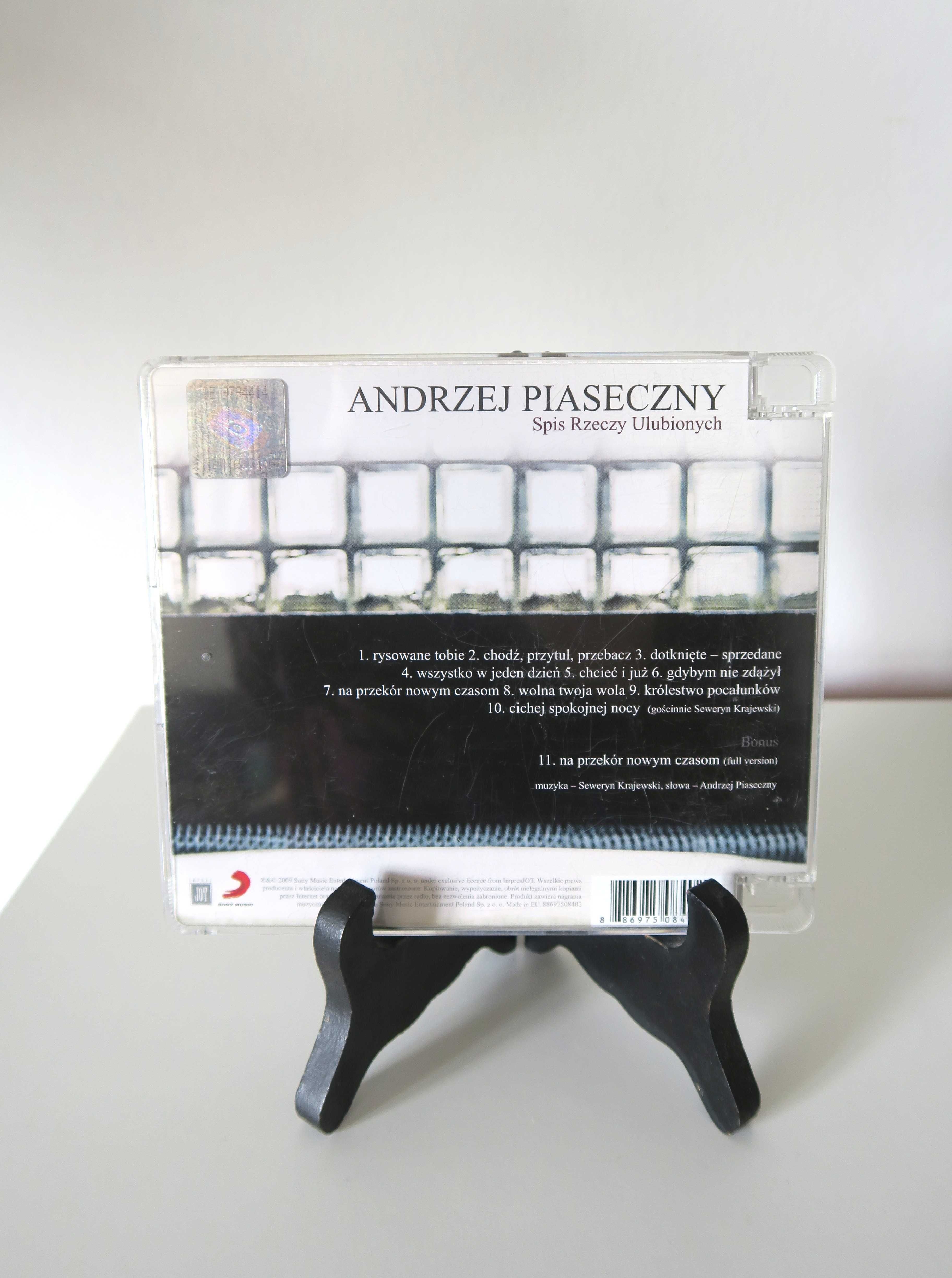 Andrzej Piaseczny Spis rzeczy ulubionych płyta CD