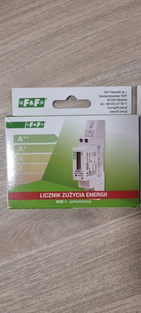 F&F licznik zużycia energii WZE-1 podlicznik