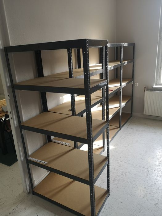 Regał Magazynowy Zatrzaskowy, Grafitowy 180x90x45 cm 5P /265 kg