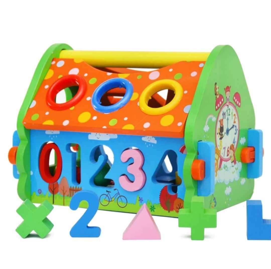 Nowy Domek edukacyjno-manualny z cyferkami dla dzieci montessori