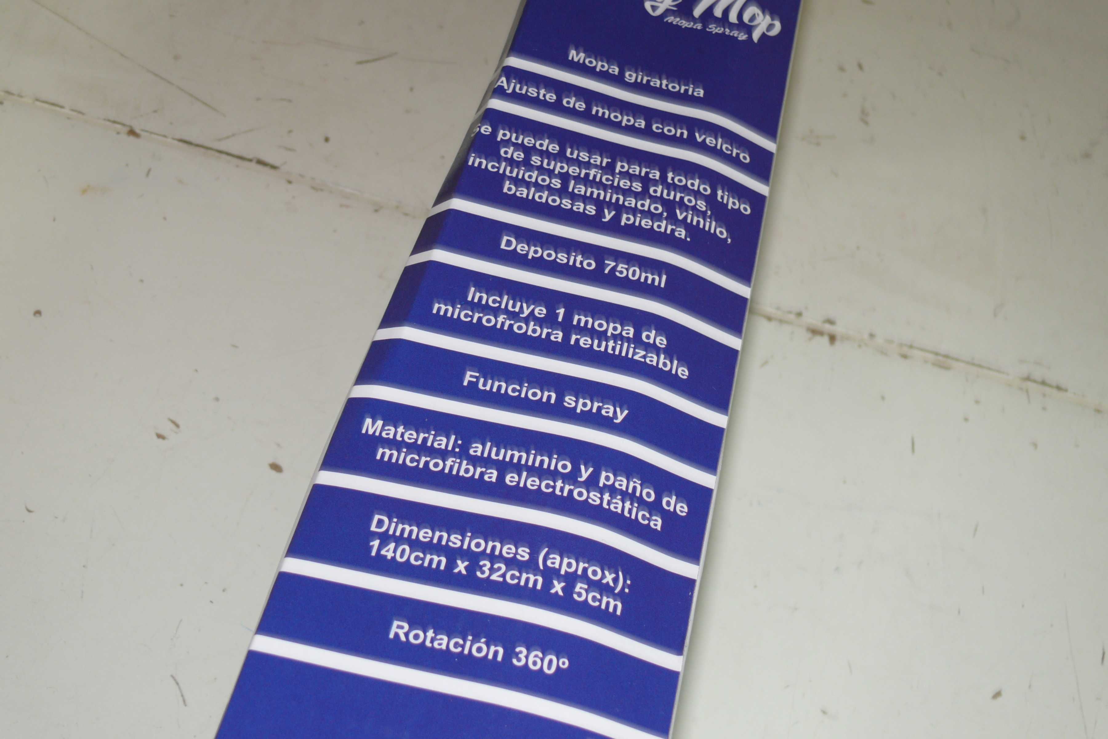 Mop Rotativo com spray e deposito de 750ml