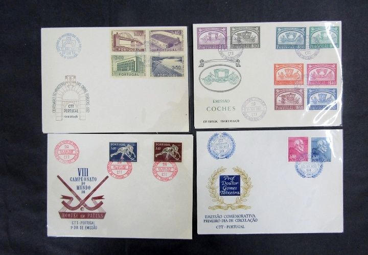 1952 4 FDC MNH **