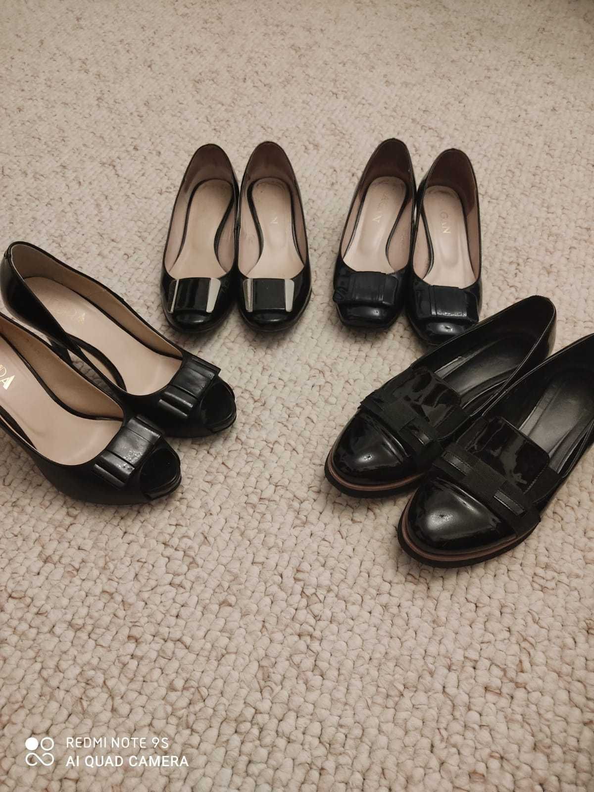 Buty damskie czółenka rozmiar 36 Sagan i Zebra 4 pary
