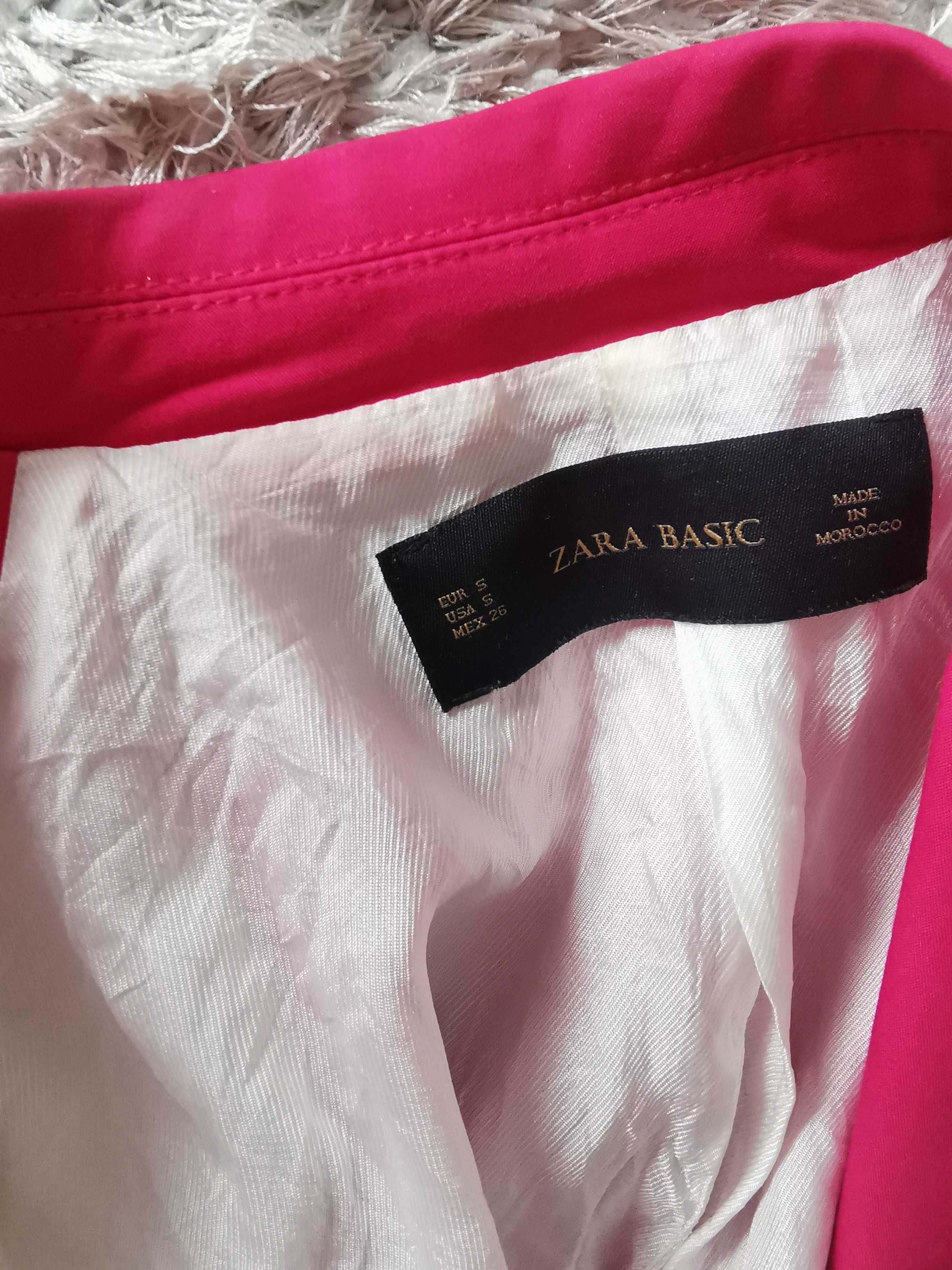 Różowa marynarka, Zara Basic, rozmiar 36