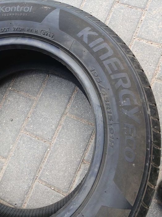 2x używane opony letnie 195/65 R15 Hankook Gwarancja Montaż