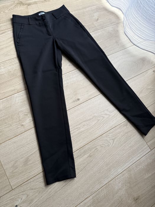 Czarne spodnie cygaretki elegnckie 36 S