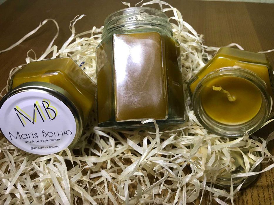 Свічки воскові натуральні Воскова свічка Натуральна свічка Свіча цилін