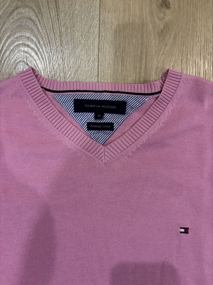 Tommy Hilfiger jak nowy sweter pulower różowy
