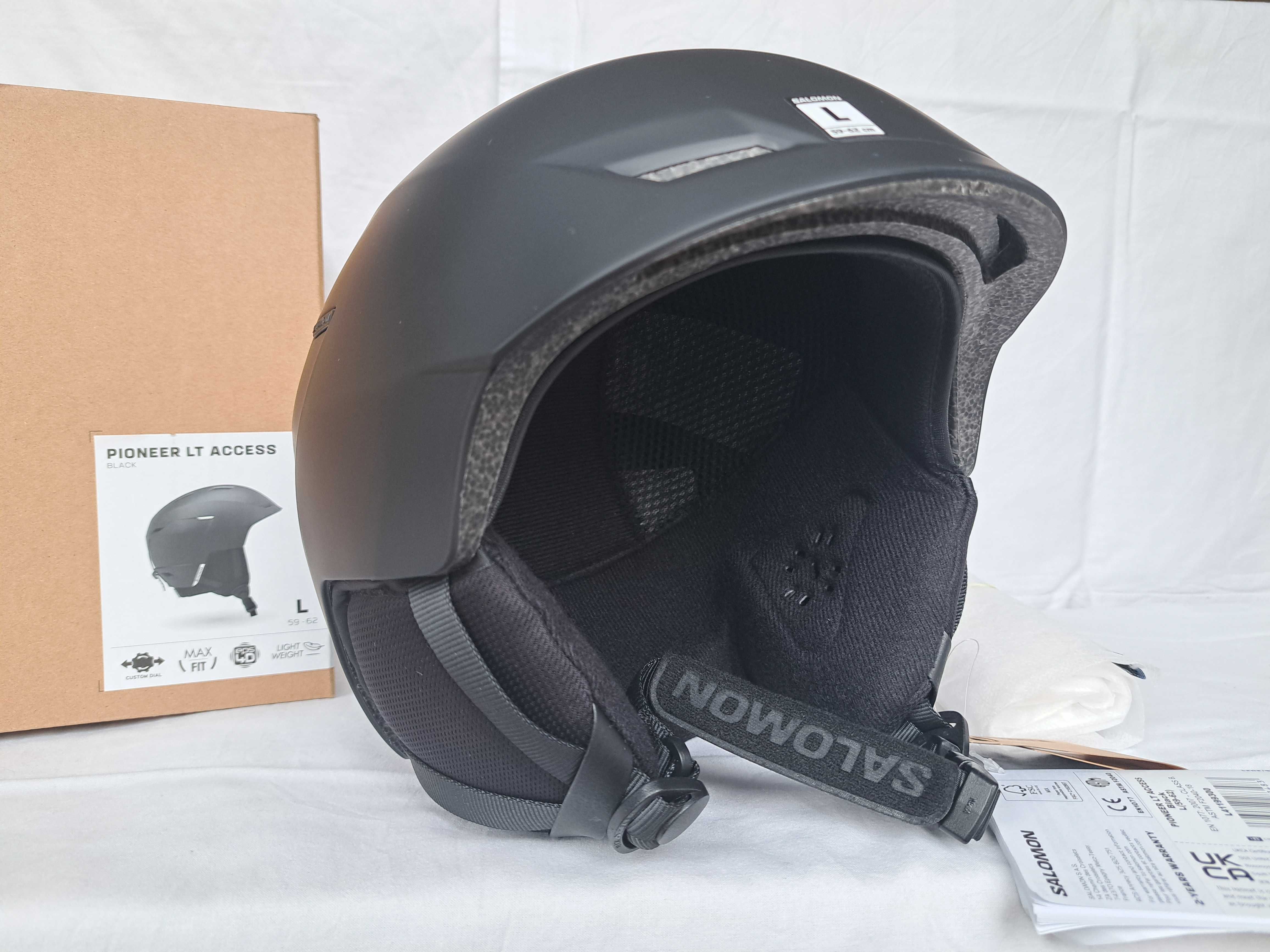 Kask narciarski Salomon Pioneer LT Access Black L 59-62cm