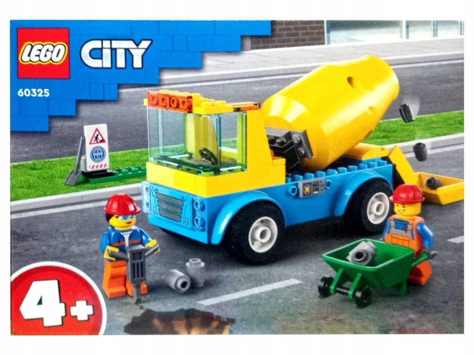 Klocki LEGO City 60325 - Ciężarówka z betoniarką