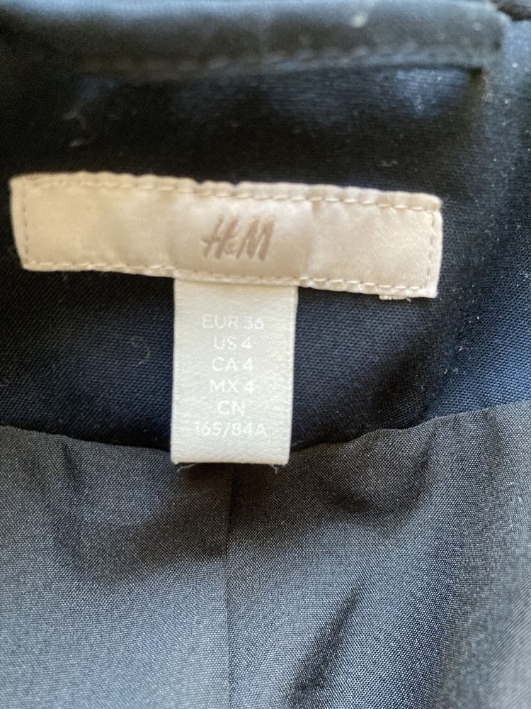 Granatowa marynarka H&M rozm. 36