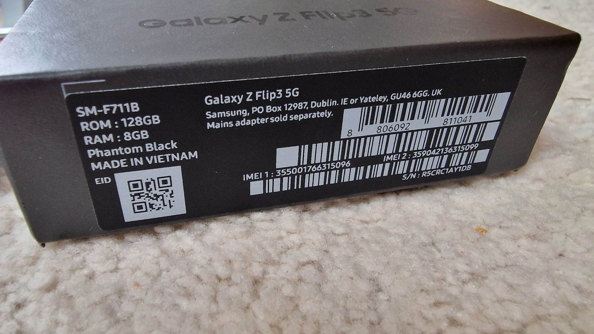 Samsung Galaxy Z Flip 3 5G CZARNY 128GB