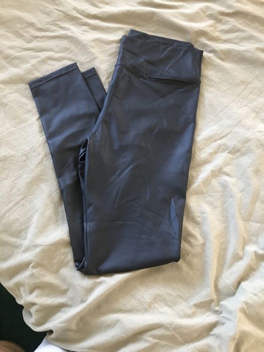 Legginsy czarne m-l imitacja skóry