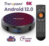 Приставка Smart TV Box Transpeed 6K андроид 12, 4G/32G