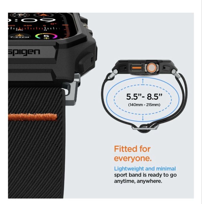 Чохол-ремінець новий для apple watch series 10 46mm  case lite fit pro
