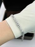 Браслет с бриллиантами 2.47ct  Белое золото 750 проба