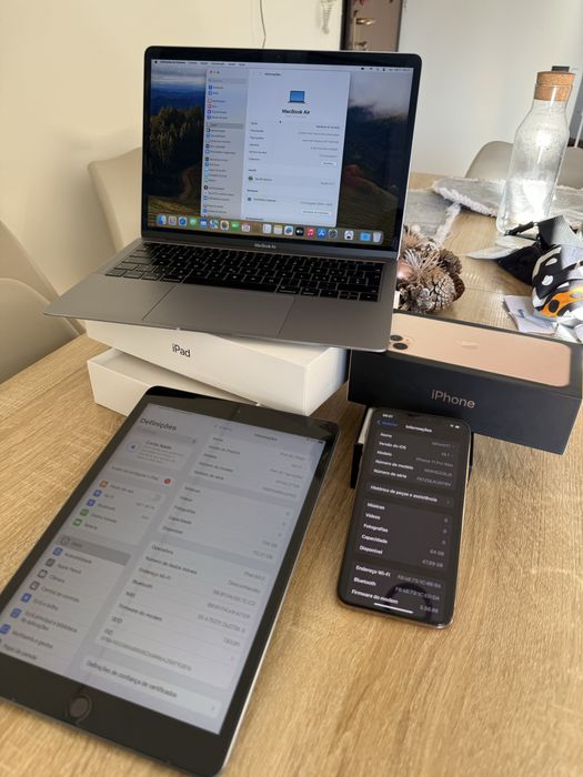 Iphone 11 pro max / ipad 8 128gb / macbook air 2018 (pack)