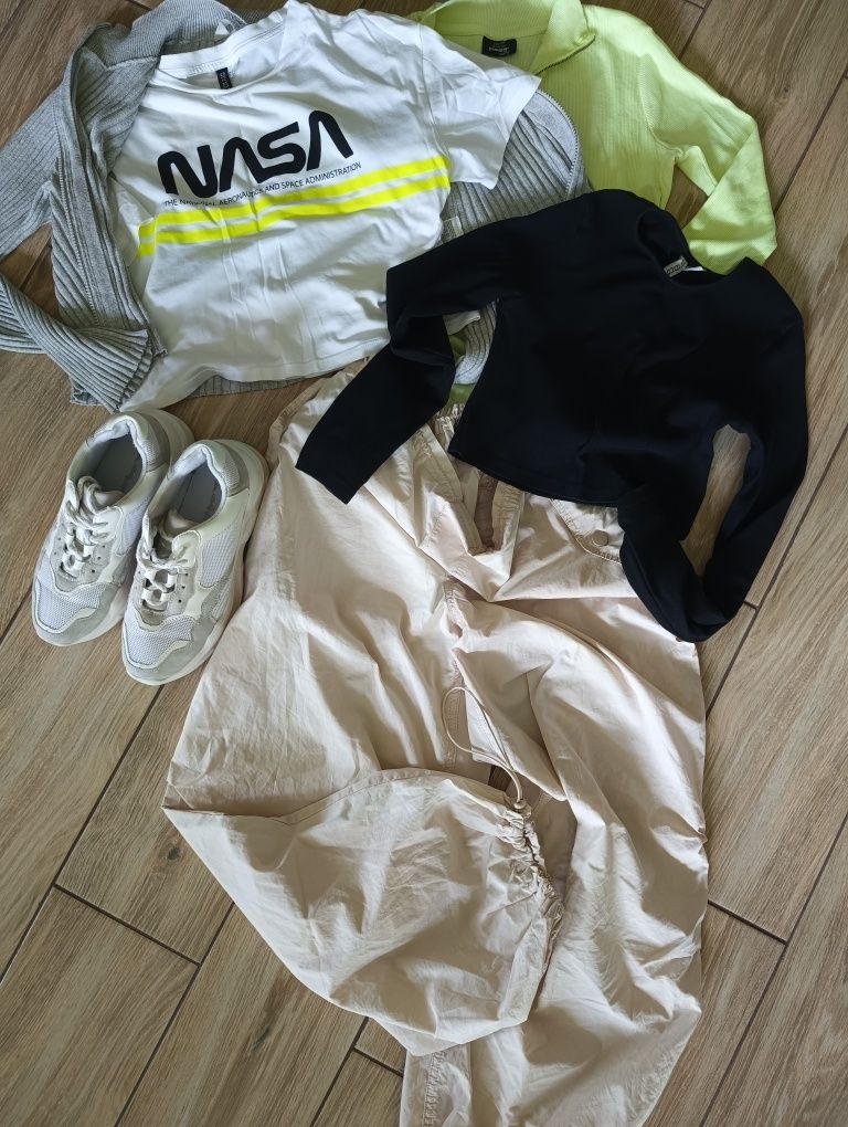 Paczka H&M dziewczynka r. 164/ S buty 37