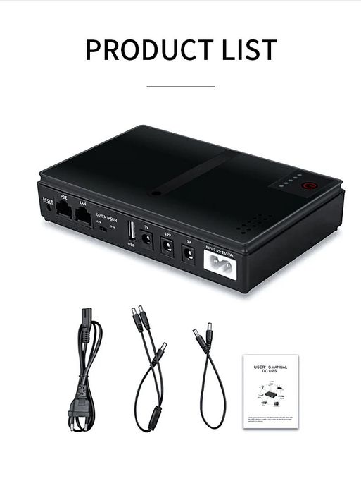 DC1018p UPS For Router Mini UPS Uninterrupted Power Supply