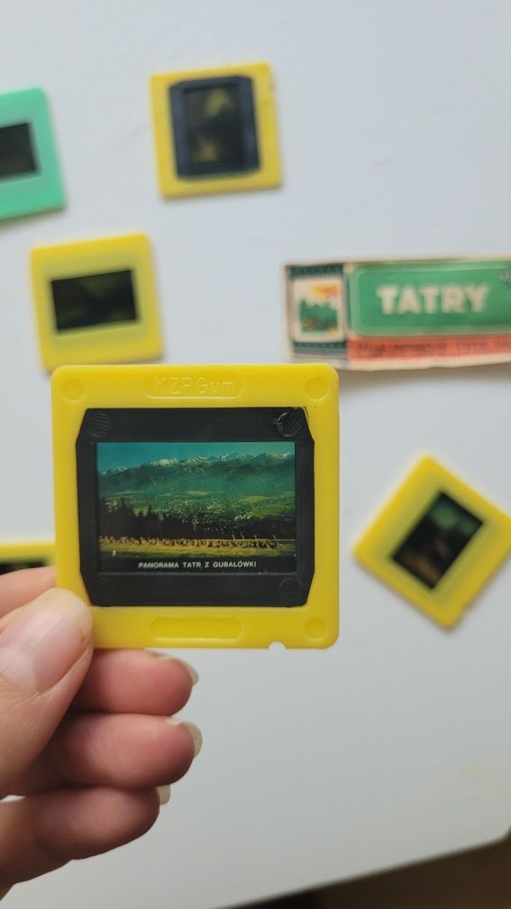 Przeźrocza slajdy Tatry pamiątki zdjęcia prl