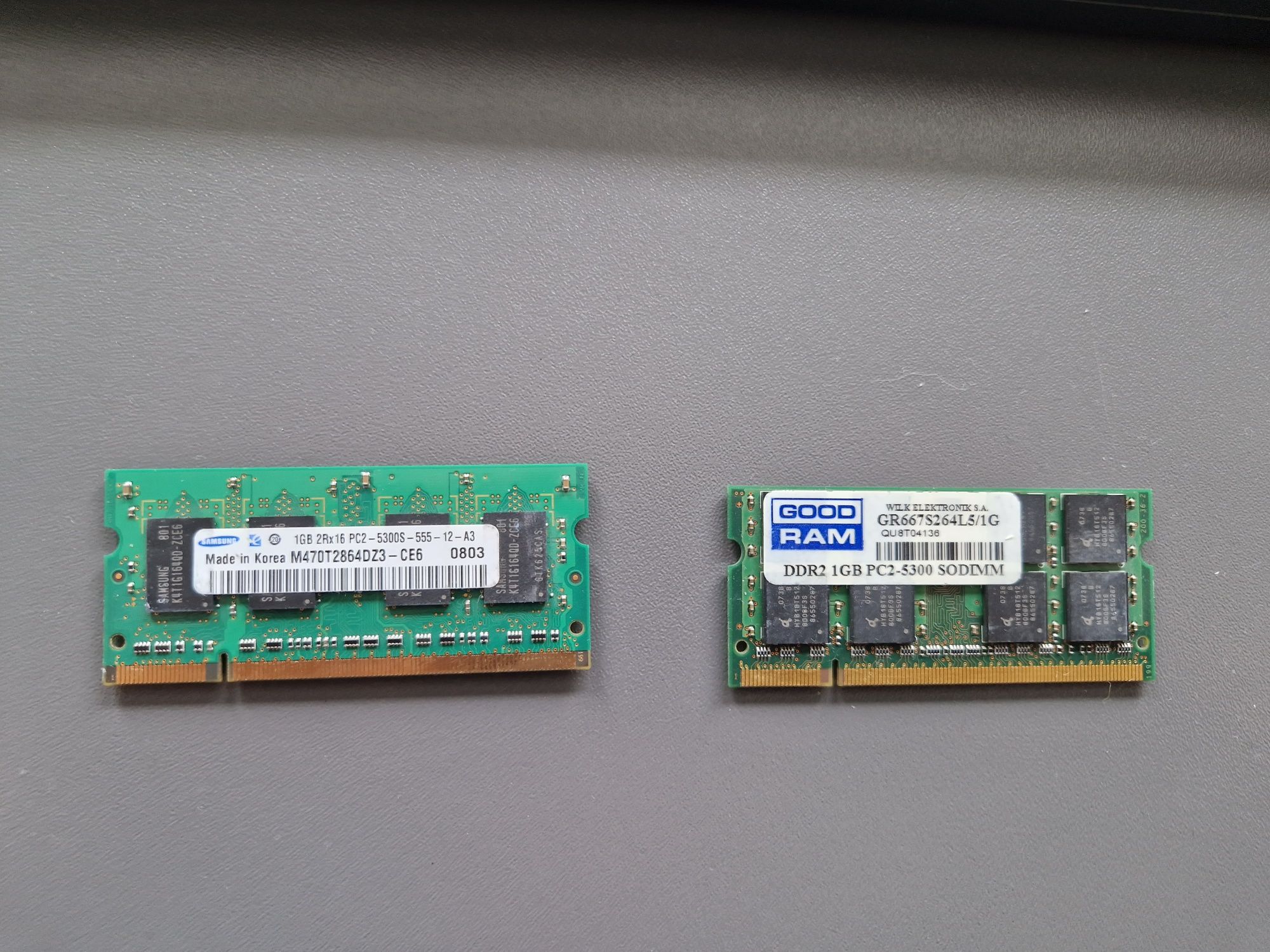 Zestaw ram 2x1gb DDR2 SO-DIMM 667mhz