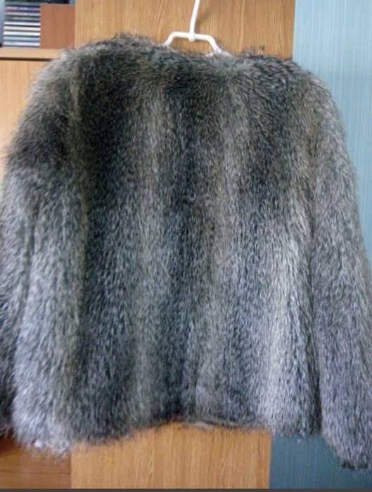 Полушубок из эко-меха бобра