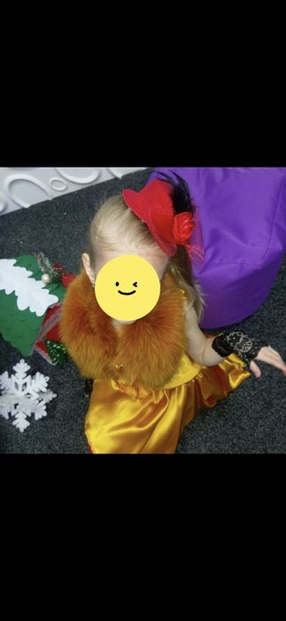 Костюм натуральне хутро дизайнерський карнавальний лисички білочка