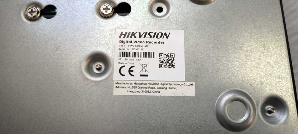 Vídeo gravador CCTV  16 canais Hikvision HWD 5116MH G2 com HDD