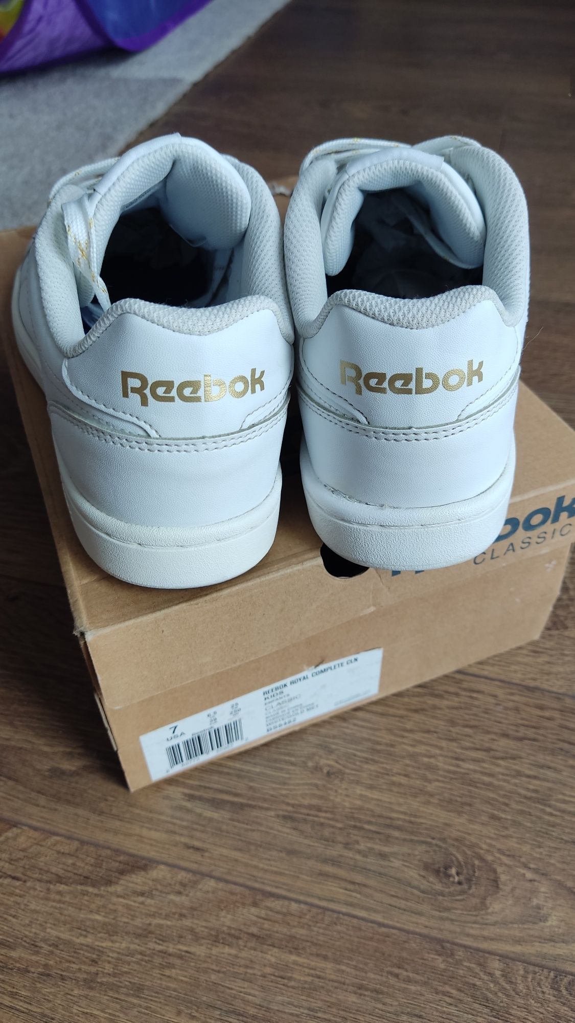 Білі кросівки кеди жіночі Reebok royal complete cln, 39 розмір