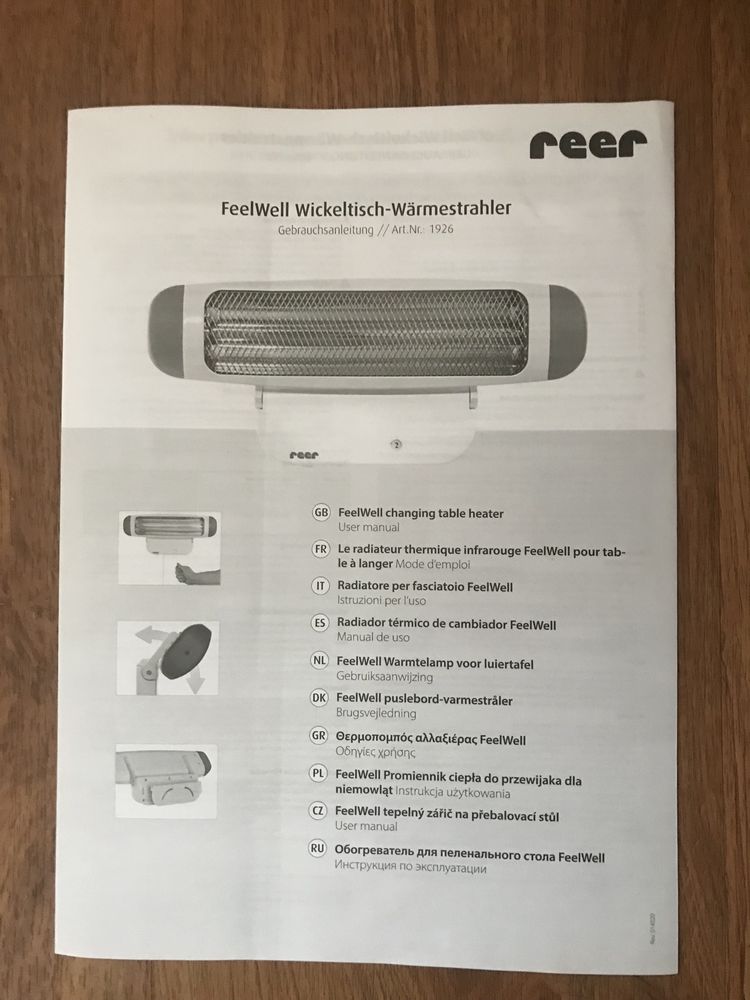 Grzejnik promiennik przykręcany Reer 1926