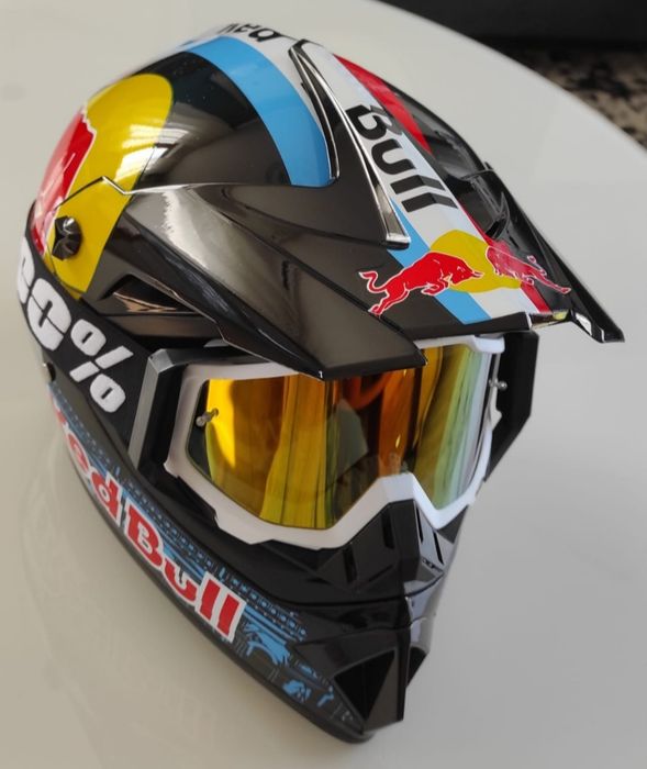 Nowy kask Red Bull rozm.M lub S+gogle gratis! Motocross