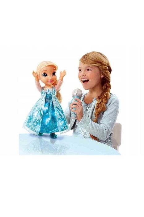 Śpiewająca Elsa interaktywna lalka z mikrofonem wersja Polska