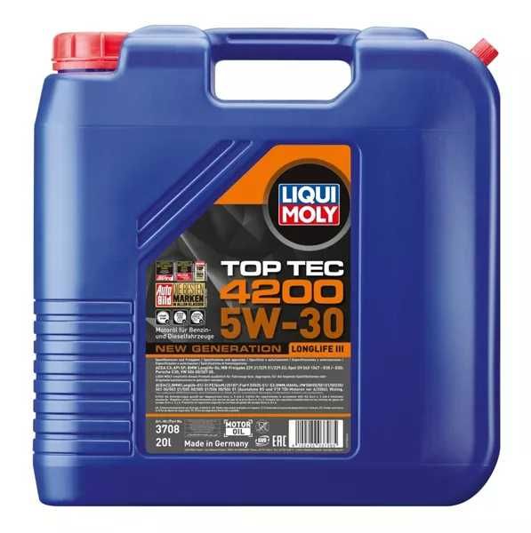 Моторна олива Liqui Moly Top Tec 4200 5W-30 NEW GENERATION 20 л