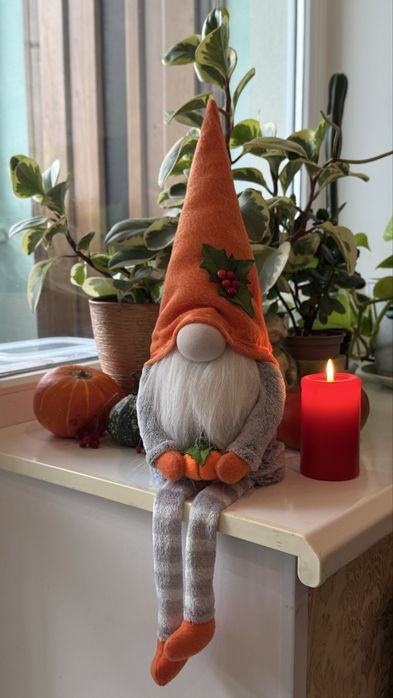 Осінній гном hand made (осінь, геловін, хеловін)