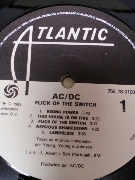 Vinil, ACDC: Flick of the Switch.