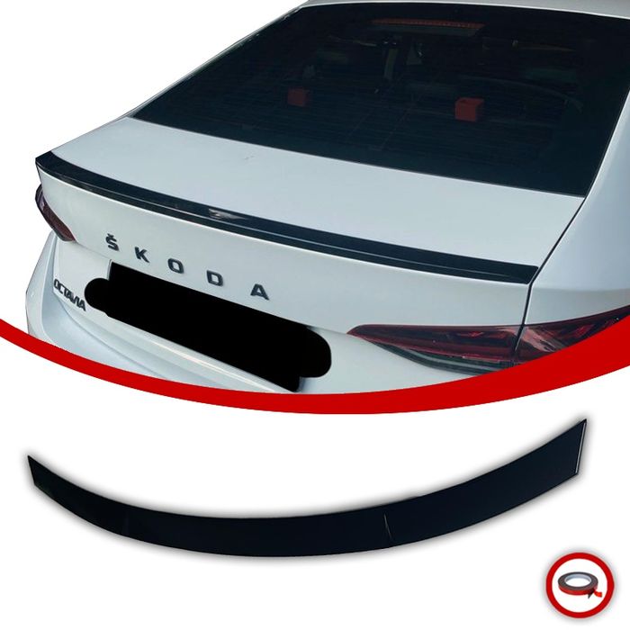 SKODA OCTAVIA 4 Lotka Dokładka Spoiler Blade Czarny Połysk
