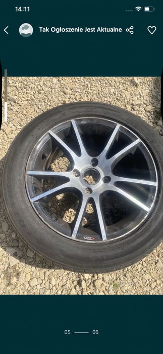 4 koła Alufelgi opony zimowe Citroen C5