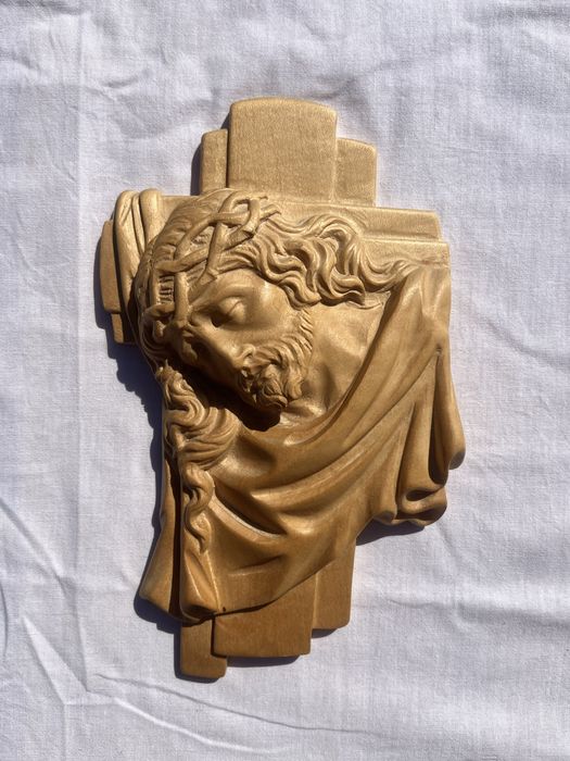 Płaskorzeźba drewniana Jezus