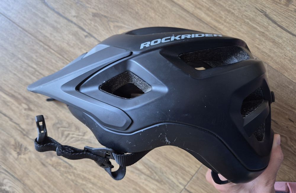Kask rowerowy Rockrider MTB ST500 czarny 55-59 cm