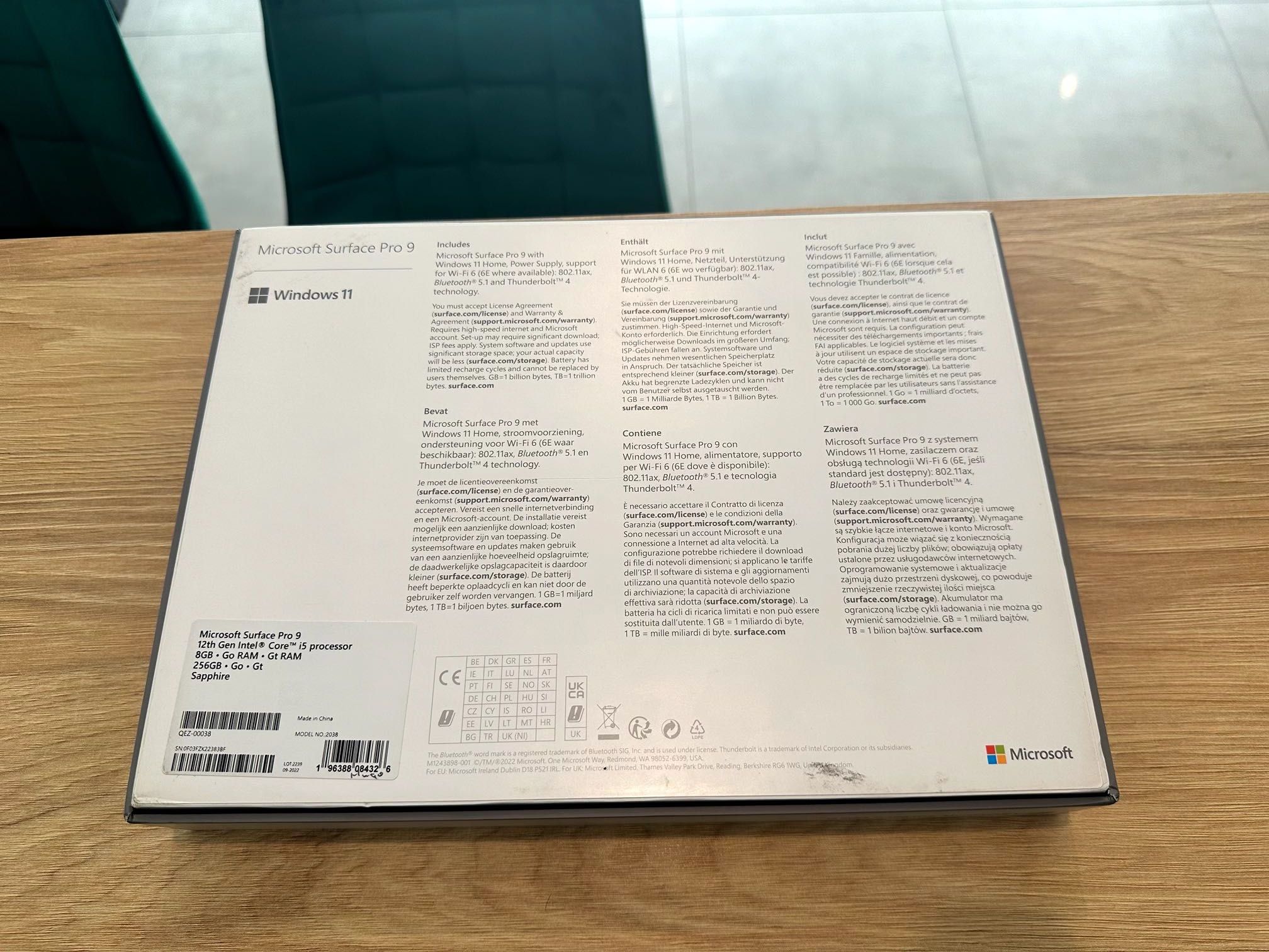 Nowy Microsoft Surface Pro 9 13"/i5/8GB/256GB/Win11 Szafirowy Sklep