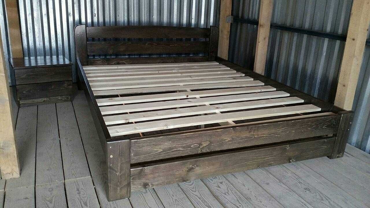 Ліжко натуральне дерево 160*200