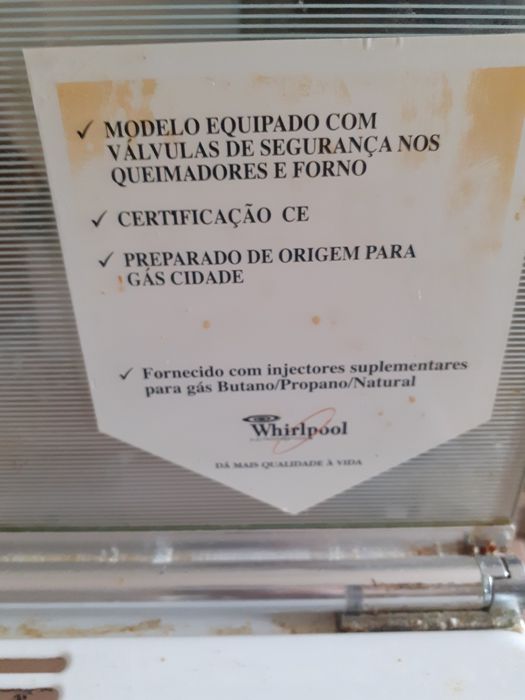 Fogão a gás whirlpool